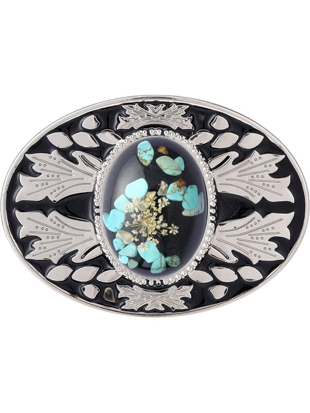 Unisex 3-turquoise Acer Rubrum Cowboy American Belt Buckle Western Chic Style
